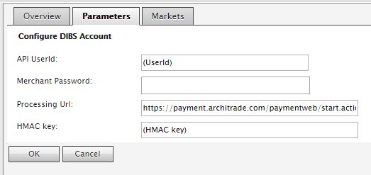 Dibs config parameters